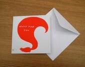 Nuts for You. Hand Screenprinted Card