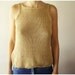Vintage Beige Sand color Knit Tank Top knitted top 60's