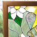 Flowers and Bee - Stained Glass Panel