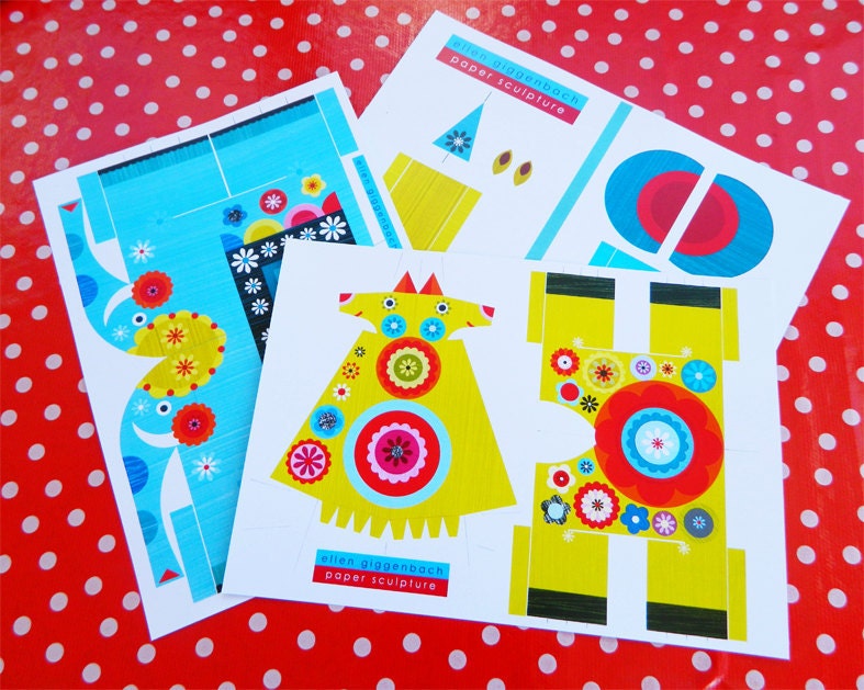 Party animals paper craft kit.