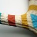 Green, Orange, Yellow and Blue Diamond Patterned Sika Antler