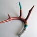 Copper, Yellow, Green and Navy Double Chevron Antler