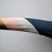 Gold, Pink and Navy Striped Deer Antler - Medium