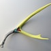 Yellow Multi-Triangle Painted Mule Deer Antler - Medium