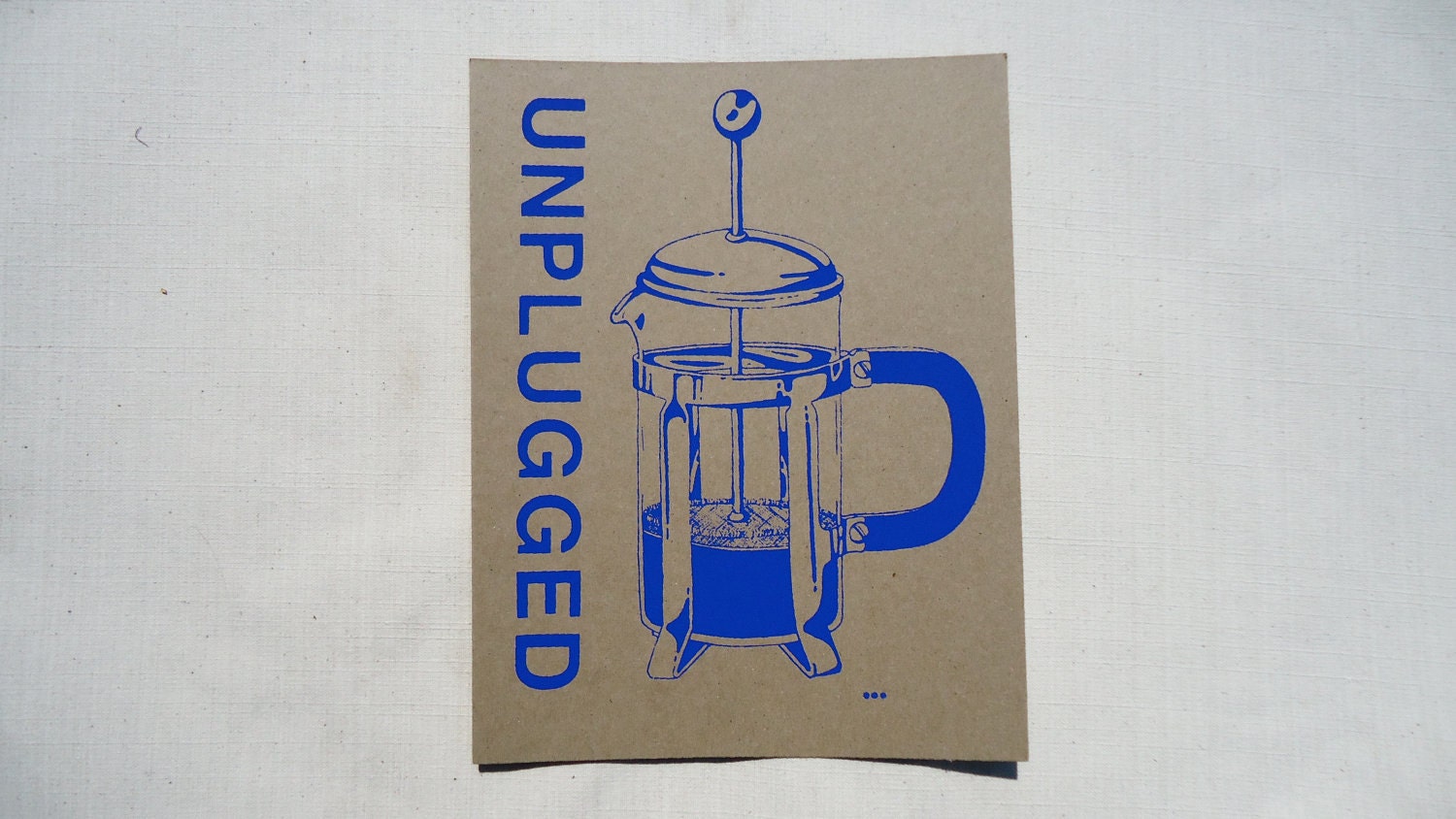 Unplugged Press - Frameable Print