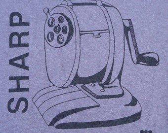 Sharp - Black on Dusty Purple - Organic Cotton & Hemp