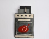 Dindon Pouch / Handmade, needlepoint