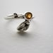 Small Leaf Silver Ring with Citrine