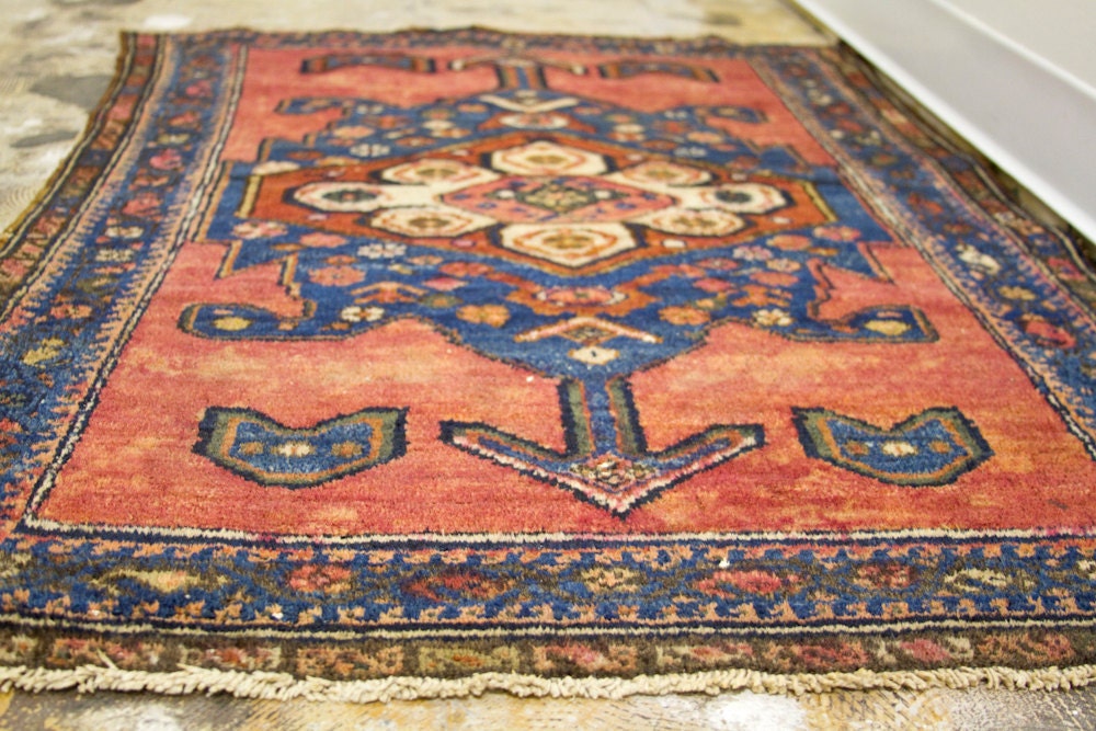 Jewel Rose Vintage Persian Rug