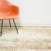 RESERVED Worn Ivory and Peach Vintage Rug