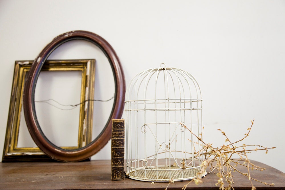 Shabby Chic Metal Birdcage