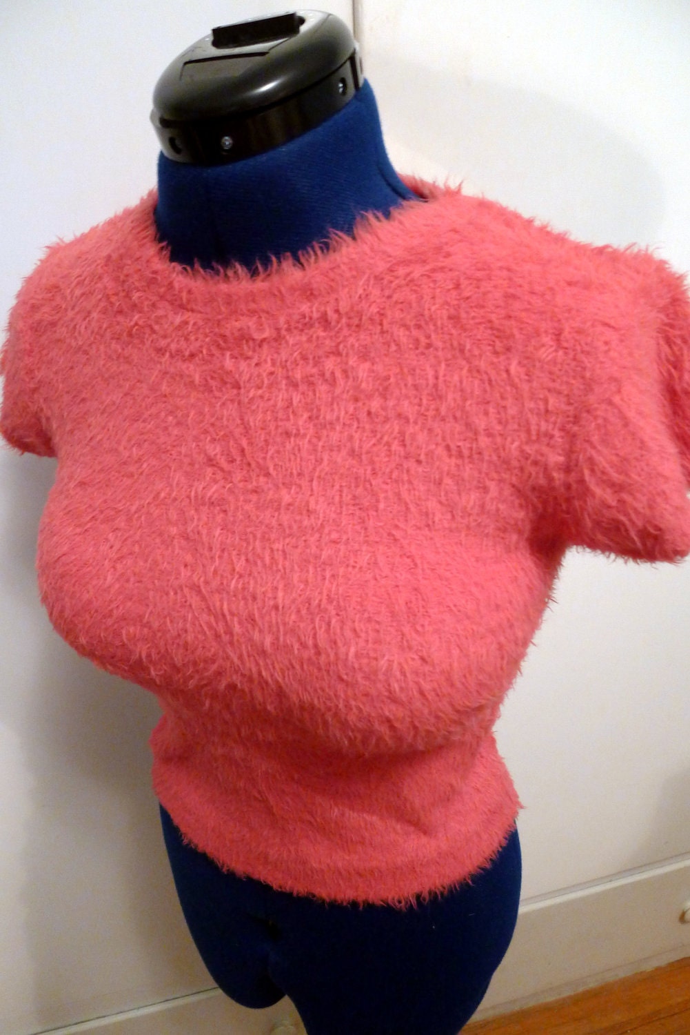 Fabulously Soft Fuzzy Fuschia Touch Me Sweater By Snootylilcutie