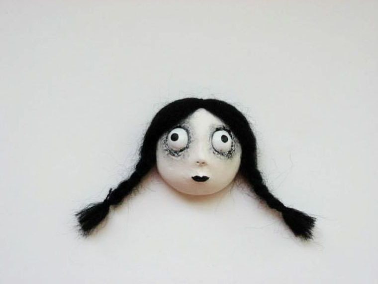 Halloween Magnet - Spooky Girl - Goth Magnet