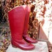 Vintage 80s Brazilian Riding Boots // Leather Low Heeled Boots 6.5