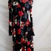 70s Maxi Dress // 1970s Floral Print Maxi M-L