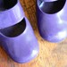 RESERVED .. Vintage 1960s Grape Purple Mary Jane Shoes .. Size 5.5