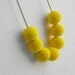 Perforated yellow necklace - gift for her under 25, 20, 15