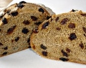 2 Loaves SPELT Cinnamon Raisin Bread VEGAN Whole Grain Healthy Food Handmade Baked Goods Artisan