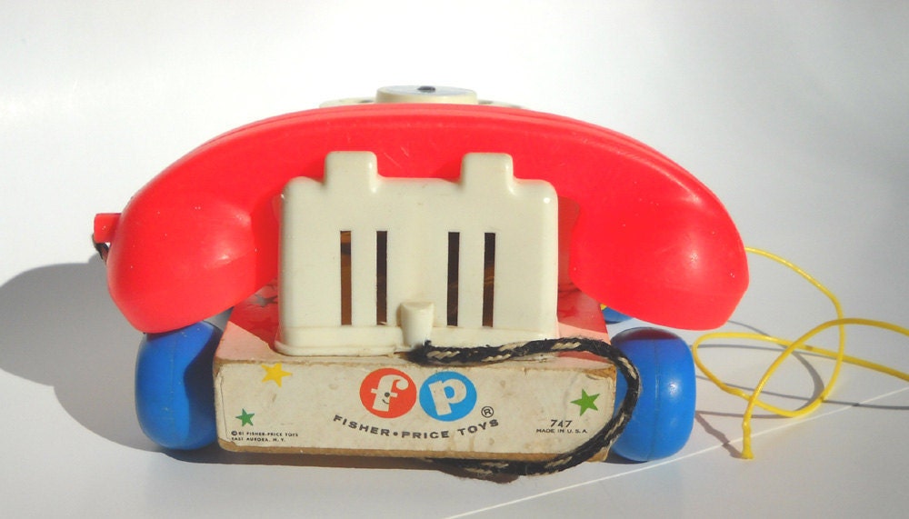 Fisher Price Chatter Telephone 747 Vintage Toy