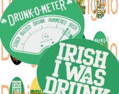 St Patrick Day / Irish 1" Circles Digital Design Sheet