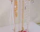Hearts Jewelry Bracelet Necklace Holder Tower Tree Organizer Display