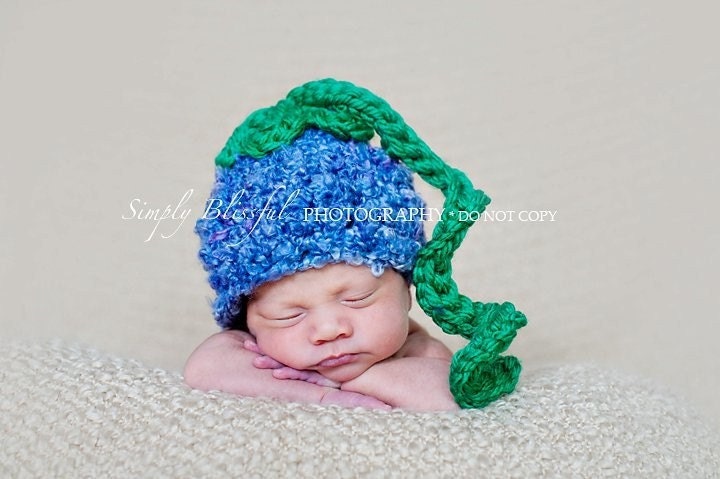 Blueberry Hat Baby Newborn Crochet Photography Prop Ready Item