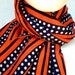 Polka Dots and Stripes Vintage Scarf