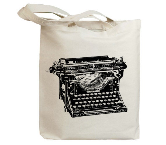 Retro Typewriter 08 Eco Friendly Canvas Tote Bag (id6707)