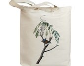 Chipping Sparrow Bird Eco Friendly Canvas Tote Bag (id7023)