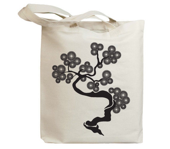 Korea Asia Vintage Tree 01 Eco Friendly Canvas Tote Bag (id6512)