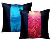 Pair of Small Silk Cushion Covers