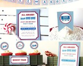 Train Party Printable Collection - Invitations. cupcake toppers, cake topper, tags, banner Il_170x135