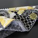 Yellow and Grey Baby Blanket, Patchwork Grey Minky Quilt
