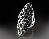 Fusion Starfish and Coral Ring Textured Ring