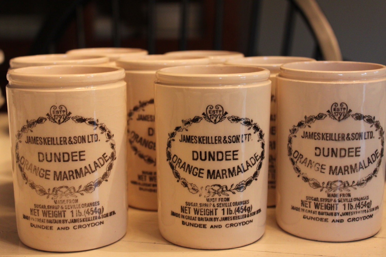 Dundee Marmalade Crock / Jar - Vintage English