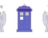 Doctor Who Bookmark Pattern - The Angels Have the Phone Box