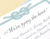 Nautical Save the Date - We're Tying the Knot - Sample
