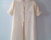 1920's Cream Lace Christening Robe and Bonnet