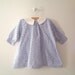 1930's Handmade Blue and White Floral Feed Sack Dress
