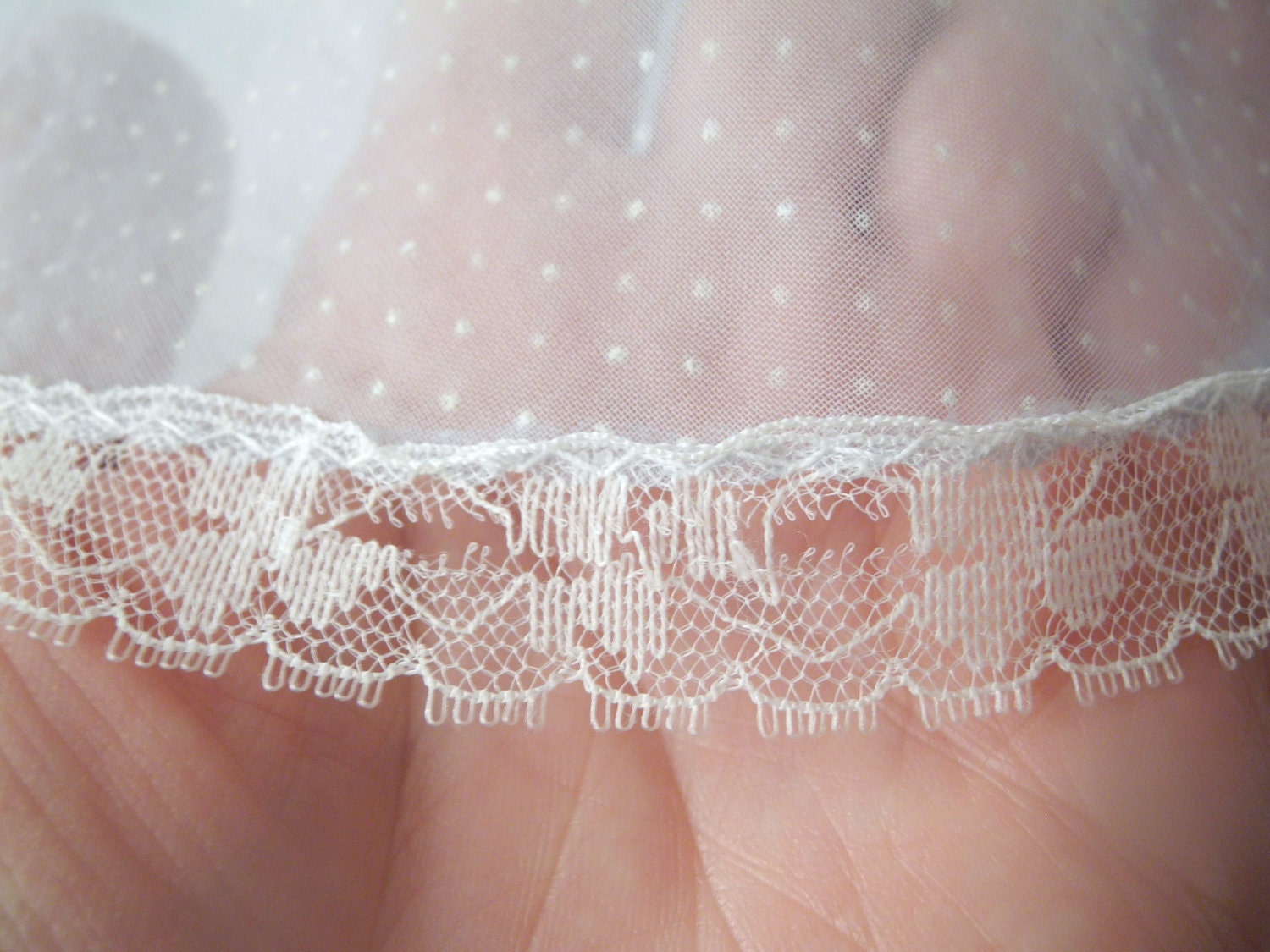 1950s Powder Blue and White Dotted Swiss Chiffon Dress and Petticoat