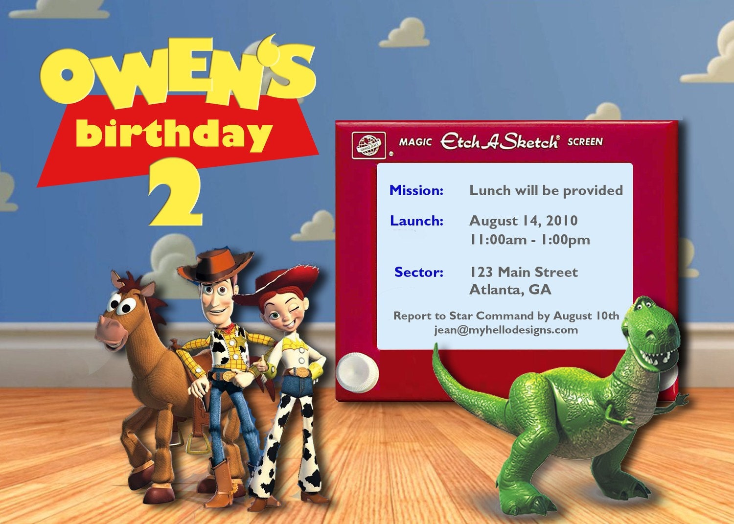 Birthday Invitation: Toy Story