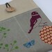 iPad Case, iPad Sleeve, iPad Cover, PADDED, with pockets for iPhone - Echino Bird - B