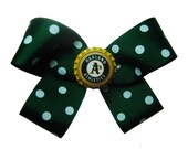 Large Oakland A's Athletics Baseball Hair Bow