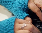 FREE SHIPPING / Monday Sunday Fingerless Gloves - Custom Solid Colors: Hand knit fingerless gloves