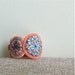 Hand Embroidered Penny Wool Felt Cuff Bracelet Wristband by LoftFullOfGoodies (Ready To Ship)
