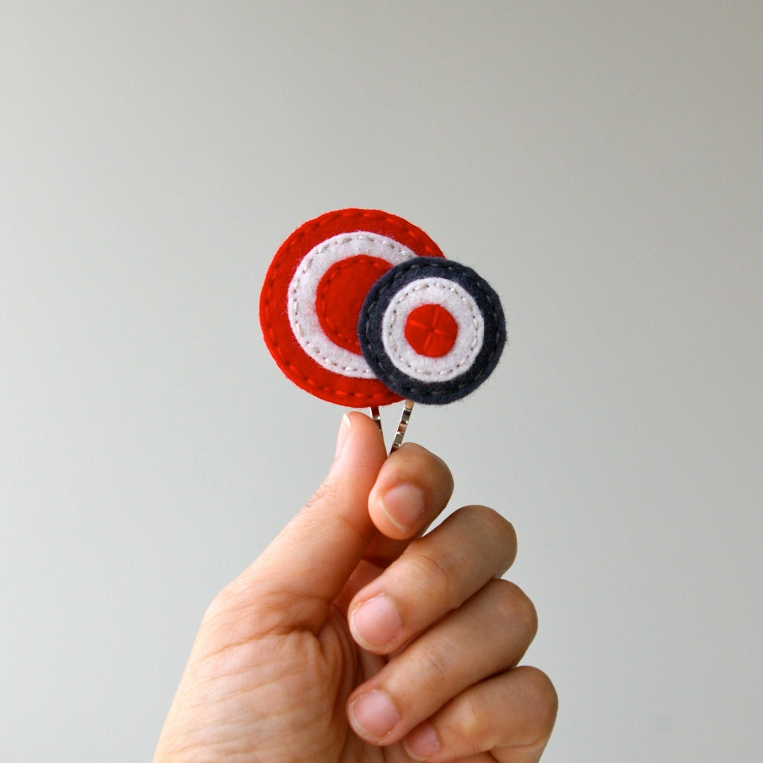 Target: Wool Felt Bobby Pins by LoftFullOfGoodies (Ready To Ship)
