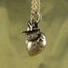 Anatomical Heart Necklace - Bronze Anatomical Heart Pendant on 24" Gold Plated Chain