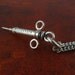 Syringe Necklace Antique Silver Syringe Pendant on 24" Antique Silver Chain- Nurse Jewelry