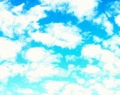 Ombre Sky - Fine Art Photography - Blue, Turquoise, Aqua, Clouds, Home Decor, Summer Trends, Summer Decor, Wall Art - 8x10