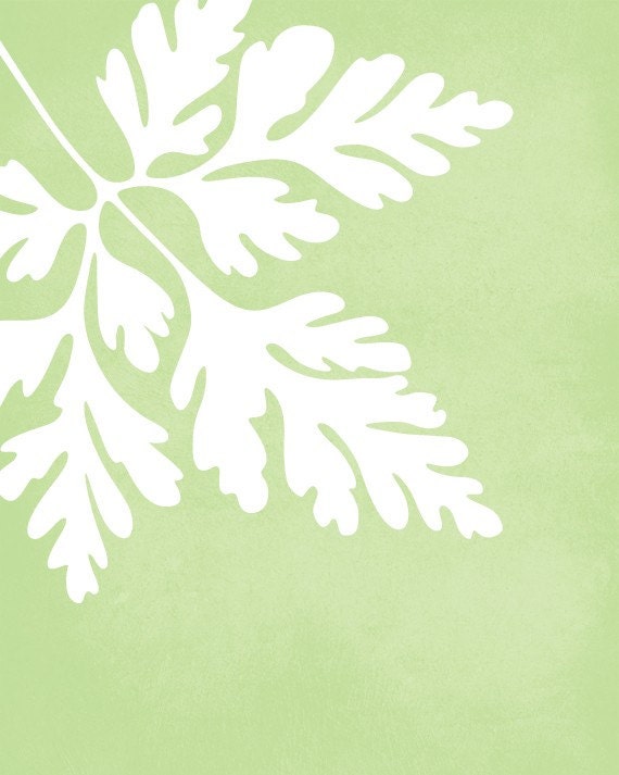 Leaf Set Art Print / Choose from Six Species / 8x10 / Wall Art Poster